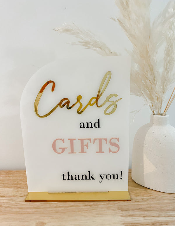 Romantic Cards & Gifts Sign