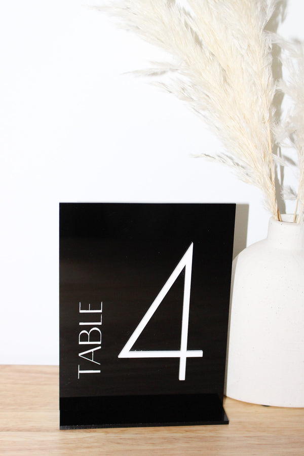 Modern Table Numbers