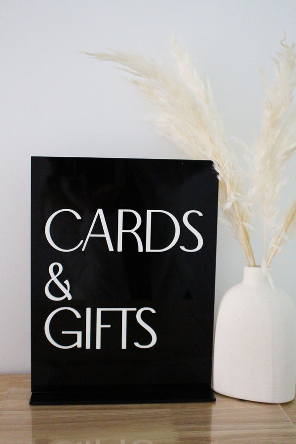 Modern Cards & Gifts Sign