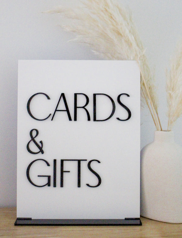 Modern Cards & Gifts Sign