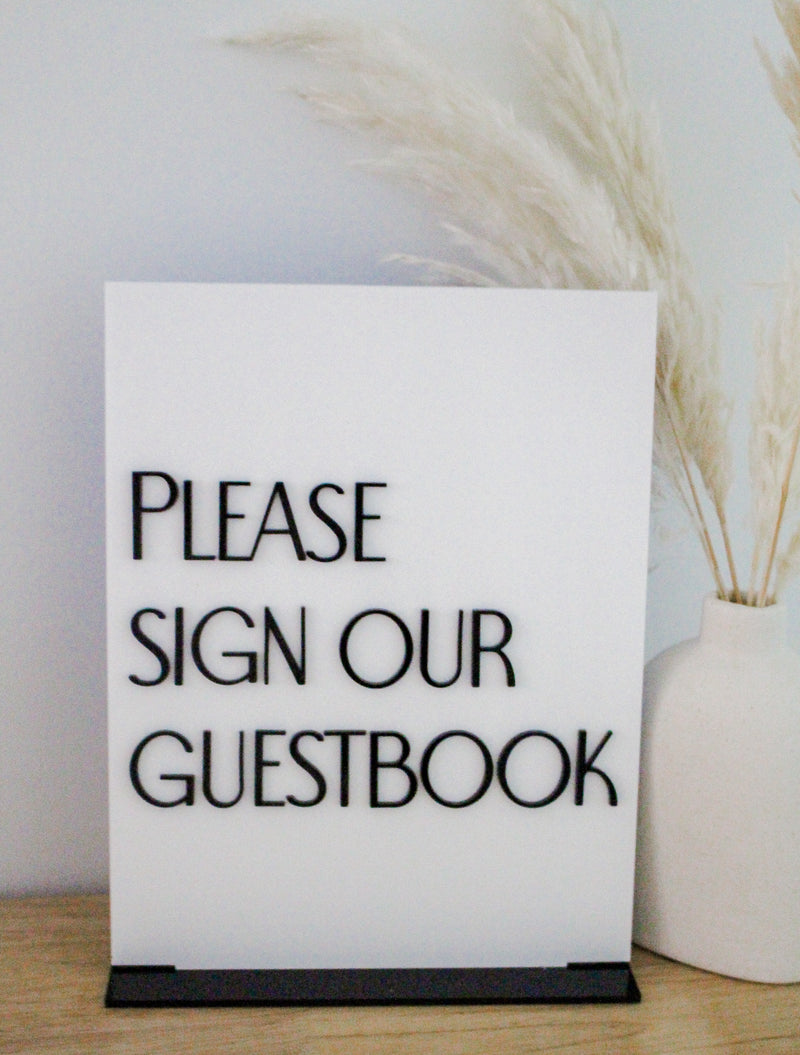 Modern Guestbook Sign