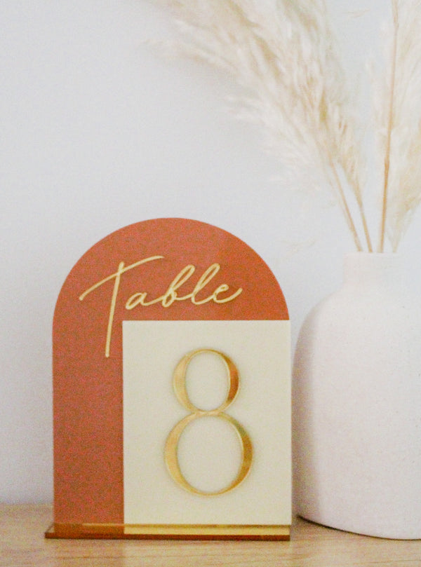 Boho Table Numbers