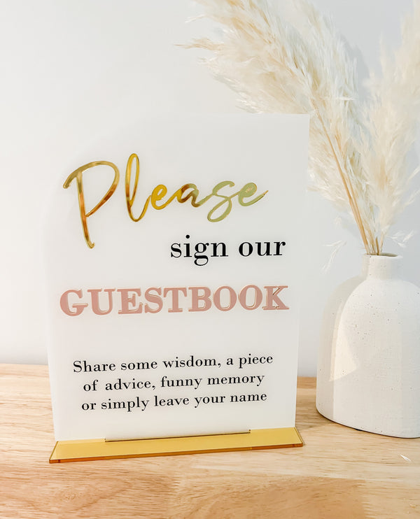Romantic Guestbook Sign